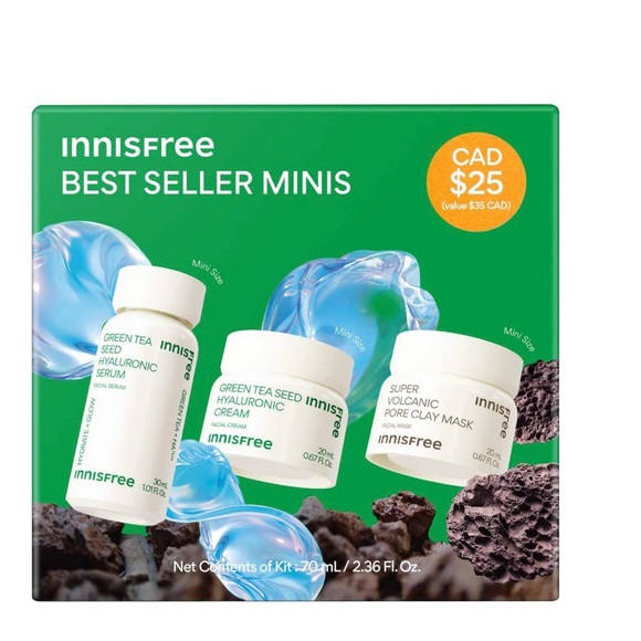 innisfree
HYDRATE + PURIFY PORES Bestseller Minis Set - Picture 2 of 3